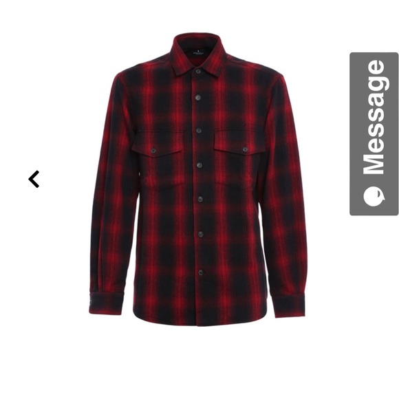 MARCELO BURLON iamens eagle print plaid check shirt - Picture 2 of 14